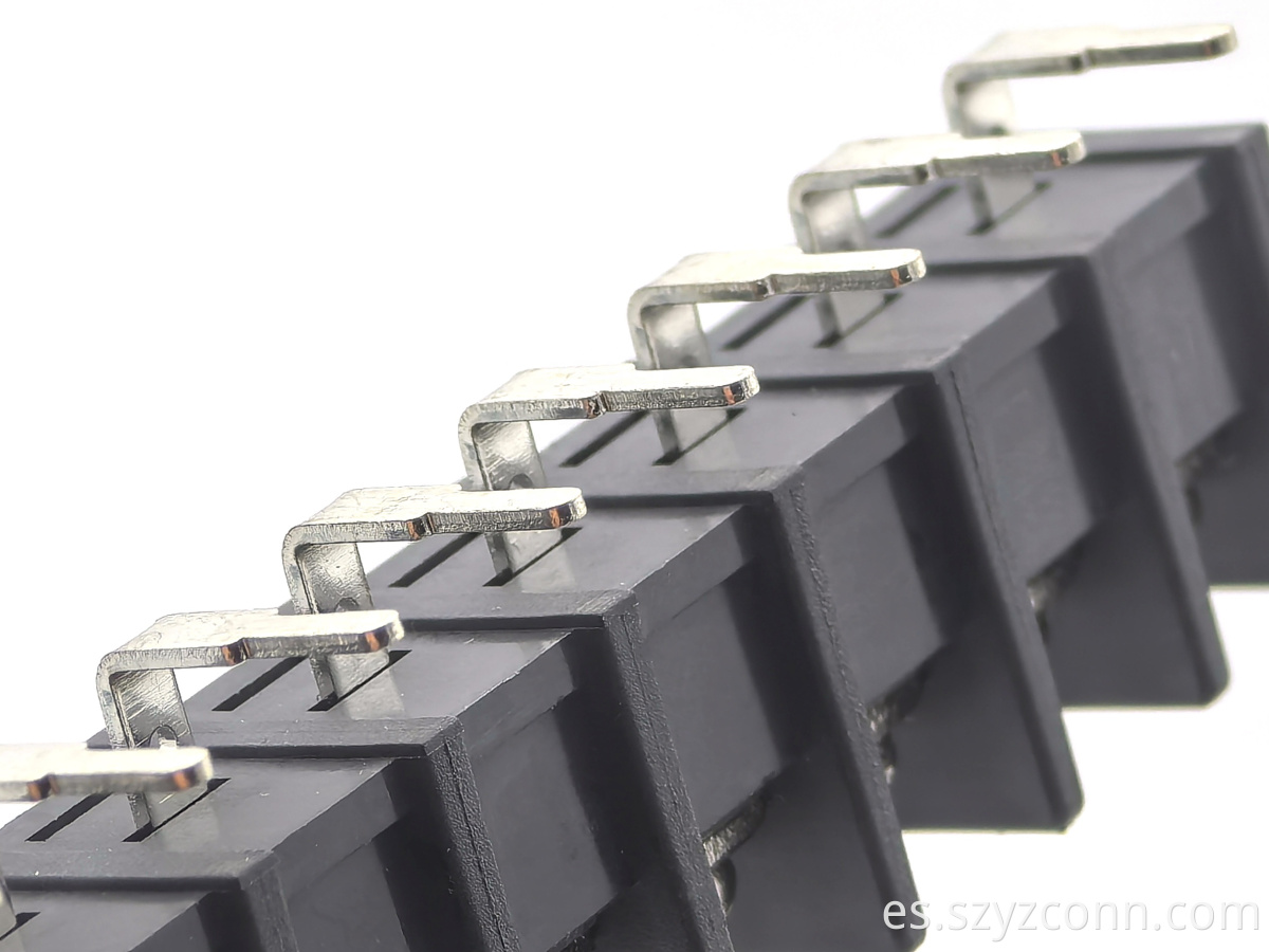 9.5mm barrier terminal blocks black